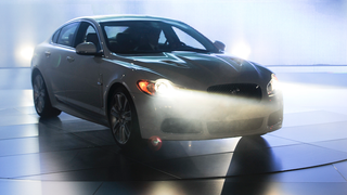 2010 Jaguar XFR Launched Amid Dry Ice, Lasers
